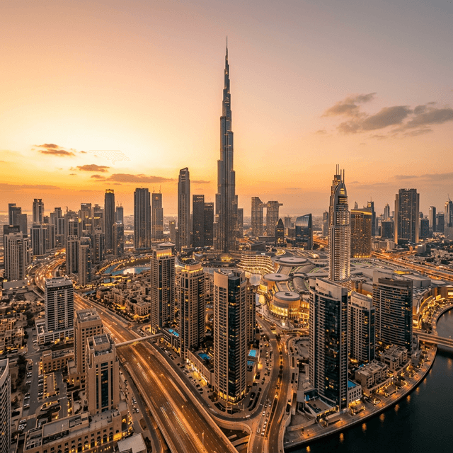 Dubai Skyline Night